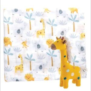 NEW Stephen Joseph Muslin Swaddle & Giraffe Stuffed Toy Gift Set Nordstrom
